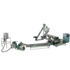 Buy cheap Plastic Shoe Sole Material Two Stage Compounding Extruder Machine PLC Control product