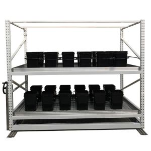 Buy cheap 4*8ft Vertical Farming Mobile Hydroponic Growing Racks With Fan from wholesalers