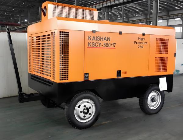 Quality Diesel/electric motor unit mobile air compressor for mining and oil drilling operations for sale