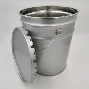 Buy cheap Customized Tinplate Pails Bucket With CMYK Logo And Metal Handle from wholesalers