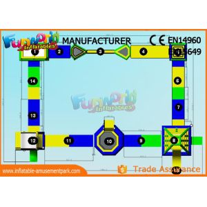 Buy cheap Customize Floating Inflatable Water Parks Equipment 1 Year Warranty from wholesalers