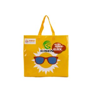 Buy cheap Yellow Woven Carry Bags Handle Type With Your Own Logo OEM / ODM Accepted product