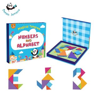 DIY Toddlers Tangram Puzzle Games Mathematic Concentration Skills Training