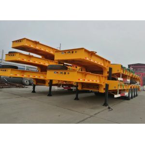 Buy cheap 15m 80T Low Bed Semi Trailer With 4 Axles For Super Heavy Construction Machine product