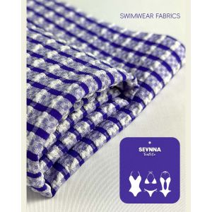 Premium 200gsm Textured Swim Fabric with 120cm Width and Unique Textured Pattern
