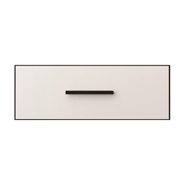 Modern Beige Drawer Front Panel With Black Handle Custom Sizes Cabinet Drawer
