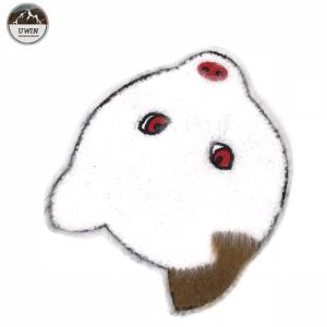 Buy cheap White Fox Custom Chenille Patches Small Animal Handmade Embroidery Technics from wholesalers