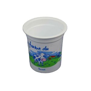 Buy cheap 155ml PP Plastic Ice Cream Cup 66mm Round Shape Microwavable from wholesalers