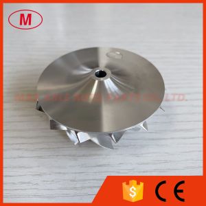 Buy cheap RHF5 44.20/58.00mm 7+7 blades high performance turbo aluminum 2618/milling/billet compressor wheel from wholesalers
