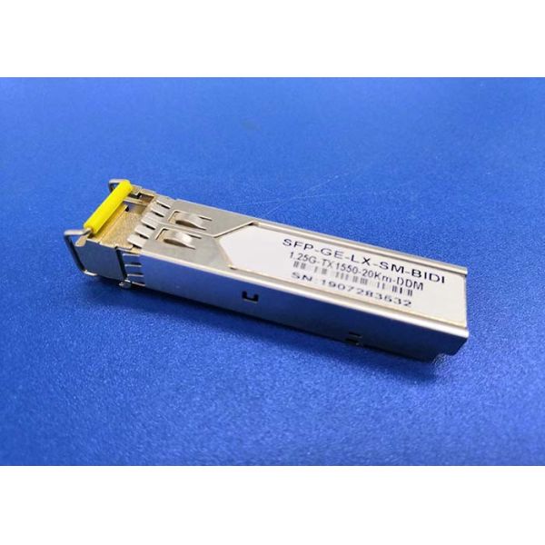Buy cheap 155Mb/s Fiber Optic Module Simplex LC Connector 60KM BIDI TX1550nm RX1490nm SFP from wholesalers