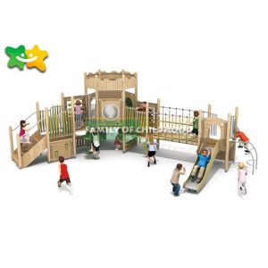 Buy cheap Amusement Park Wooden Playground Slide Pirate Ship Style Strong Structure from wholesalers