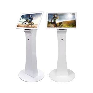 Buy cheap 21.5'' floor standing WIFI Multi Touch mini totem All In One PC LCD Kiosk With Printer from wholesalers