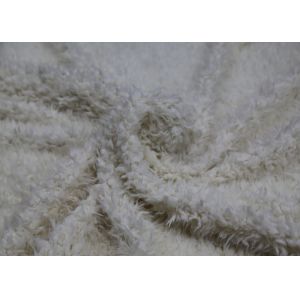 Buy cheap White Flocking Leather Handfeeling High Elasticity Plush Leather Fabric from wholesalers