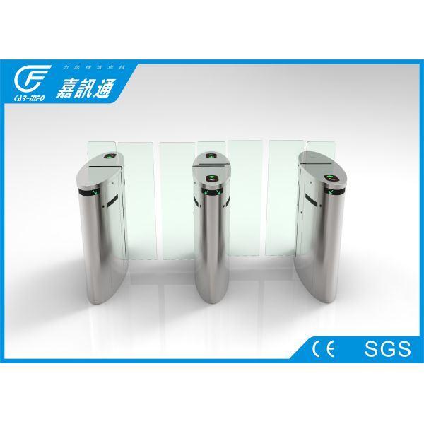 Stainless Steel Flap Gate Barrier Sliding Turnstiles One Direction Face