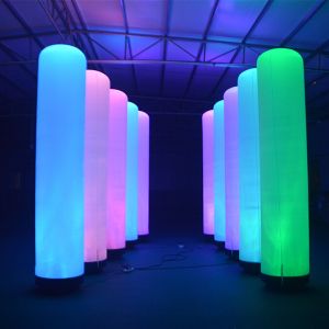 China Lighting Tube Pillar Custom Inflatable Advertising Inflatable Column 2m Height on sale