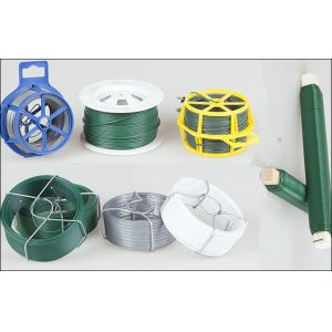 Buy cheap Coil PVC Coated Iron Wire 500mm RAL 6005 EN10244 from wholesalers