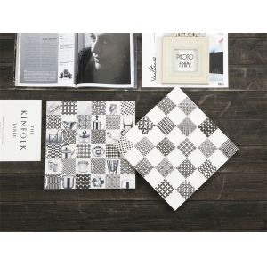 Buy cheap 30x30cm Black and White Encaustic Ceramic Rustic Tile from wholesalers