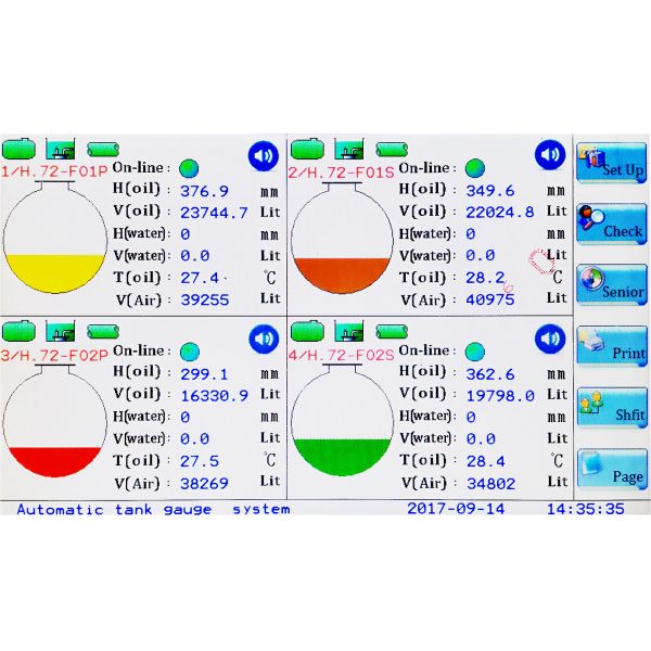 Buy cheap Long Service Life 8 / 12 Tanks Monitoring Gas Station Fuel Management System from wholesalers