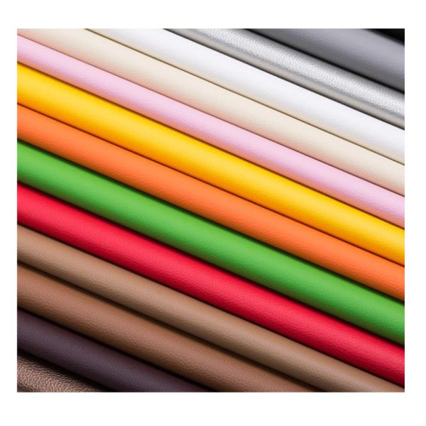 Durable Lightweight Faux Leather Fabric Custom Synthetic Pu Leather Fabric
