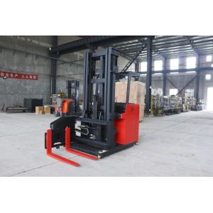 Seat Style 3 Way Pallet Stacker 3 Way Forklift Side Stand On