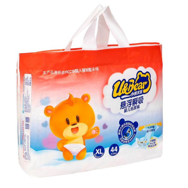 Quality Comfortable Overnight Disposable Baby Diapers 600ml PE Film Backsheet for sale
