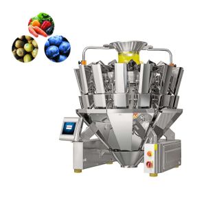 Sticky Material Multihead Weigher Packaging Machine For Frozen Food