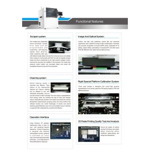 0.4 - 6mm PCB Solder Paste Printer With PC Control