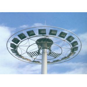 Buy cheap 55m Hot dip galvanization ourdoor High Mast Pole for seaport lighting from wholesalers