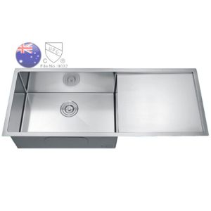 Buy cheap UPC SS Rectangular Undermount Kitchen Sink With Drainboard Household from wholesalers
