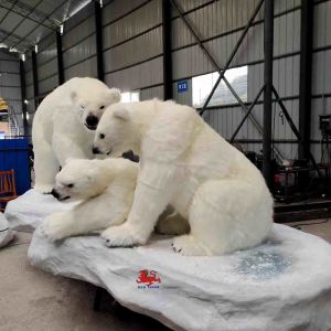 Buy cheap Realistic Animatronic Life Size Polar Bear  Customized Available 12 Months Warranty from wholesalers