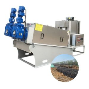 Buy cheap Animal Dung Waste Water Sludge Dehydrator Press Machine Made in China Screw Press Sludge Dewatering Machine from wholesalers
