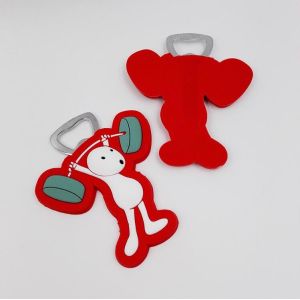 Personalized Multi-function Silicone Beer Opener Bottle With Embossed Logo