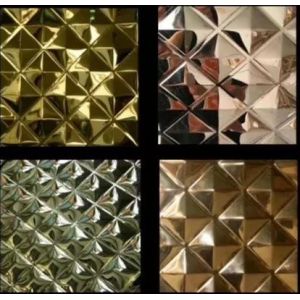 Buy cheap Mirror Embossed Stainless Steel Plate Sheet For Wall Ceiling Stamped Water Ripple Panel from wholesalers