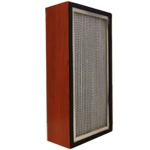 Buy cheap High Efficiency H13 H14 Air Conditioning Hepa Filter Wood Frame Deep Pleat from wholesalers
