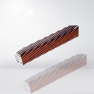 0.03 - 0.8mmUDTC Twisted Copper Litz Wire High Frequency Enameled Copper Litz
