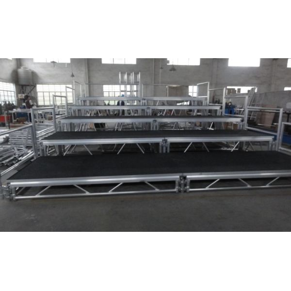 Buy cheap Toughened Glass Movable Stage Platform / Temporary Stage Platforms from wholesalers