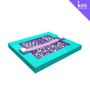 Buy cheap 20ft Indoor Trampoline Park with Sponge Pool and Swing Bridge from wholesalers