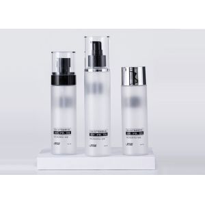 Buy cheap 150ml  Plastic PET Perfume Bottles Frosted Electroplated Lotion Spray Pump from wholesalers