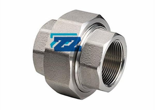 Buy cheap NPT 1 1 / 4 " Forged Steel Unions , ASTM A182 F321 Threaded Pipe Fittings from wholesalers