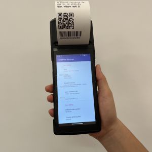 5.0M Rear Camera Mini POS Machine 3000mAh With Lottery Built In Printer