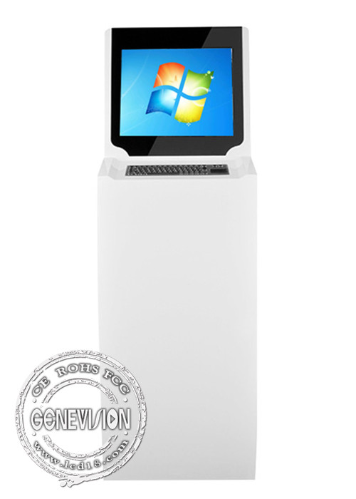 Buy cheap 21.5 Inch PCAP Touch Screen Kiosk Financial Bank Windows Self Service With Keyboard from wholesalers