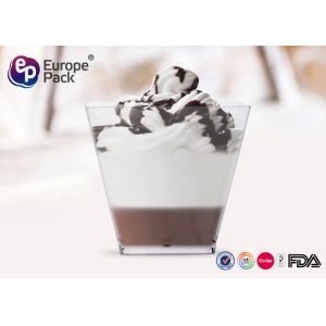 Buy cheap Unbreakable Square Disposable Clear Plastic Cups 58Ml Ps Eco Friendly from wholesalers