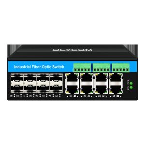 Buy cheap Managed 16 Port Gigabit Poe Switch Din-rail Network Switch 8RJ45+8SFP With 4*RS485+2*CAN BUS from wholesalers