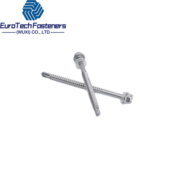 Buy cheap 14g 6.30mm 3/8" 1 1 4" Hex Flange Head Self Drilling Screw Self Tapping Screw #14 #10 #4 #8 from wholesalers