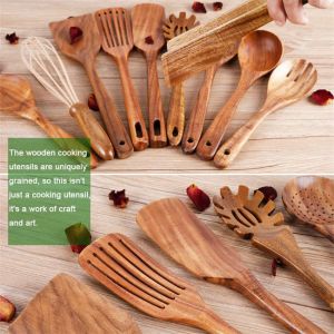 Buy cheap Scratchfree Teak Wood Cooking Utensils , Rustproof Non Stick Kitchen Tools from wholesalers