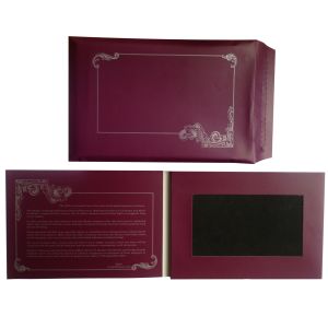 Buy cheap A5 Size Custom Video Box Invitation With Envelope ROHS Certificated from wholesalers