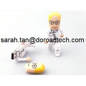 Buy cheap High Speed Real Capacity Plastic Robot USB Memory Sticks, Customized Figures Available from wholesalers