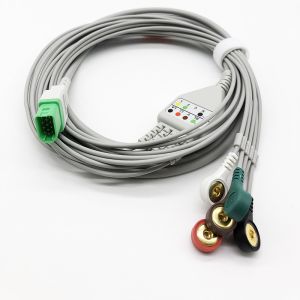Buy cheap 12 Pin Connector ECG Cable AHA Compatible For Mindray Datascope Passport V V12 V21 from wholesalers