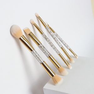 Buy cheap Double End Multifunction Makeup Brush , Glitter Customize Plastic Makeup Brushes from wholesalers