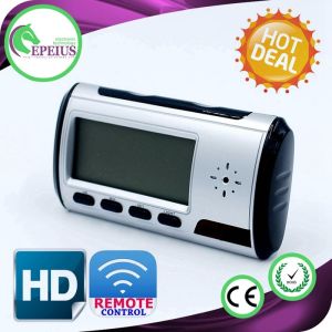Wireless Hidden Spy Camera With Audio , Hidden Camera Alarm Clock Night Vision